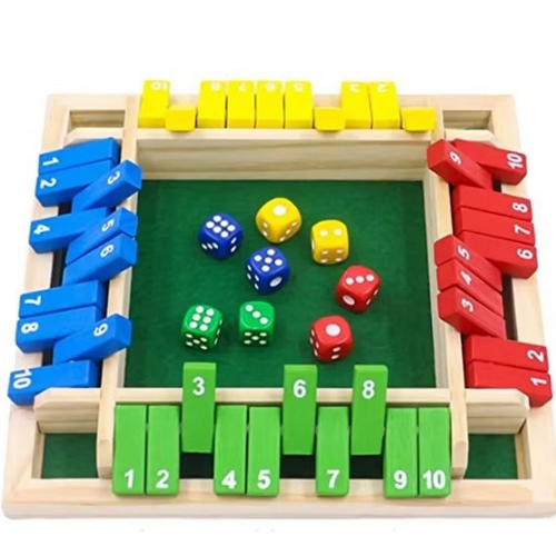 Colorful PU Dice Board Game With Reverser For Kids
