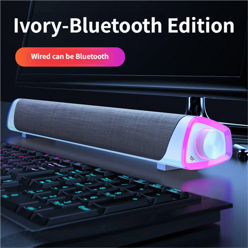 White Bluetooth Speaker Dual Speaker USB Powered IPX2 Waterproof