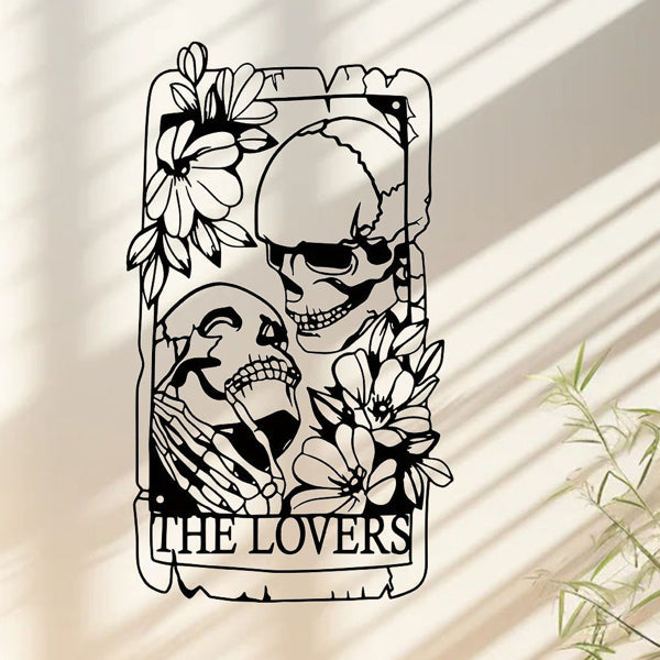 Gothic Skeleton Lovers Wall Art