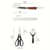 6 PCS Steel Kitchen Knife Set - Image 8