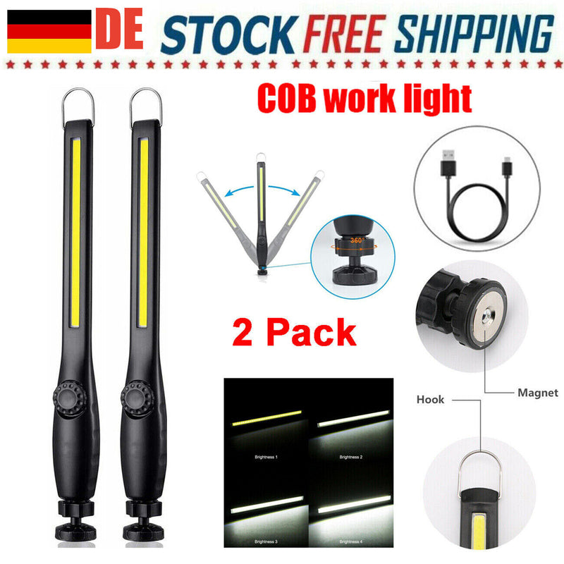 Magnetic LED Flashlight 2 Pack