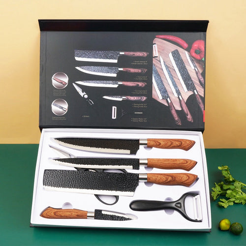 6 PCS Steel Kitchen Knife Set