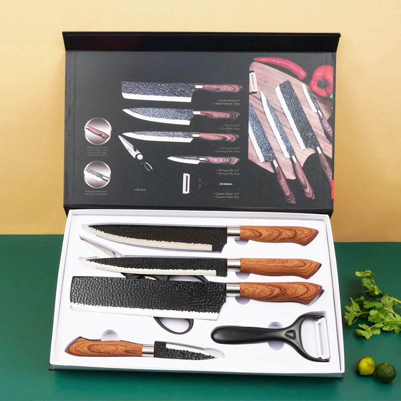 6 PCS Steel Kitchen Knife Set