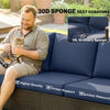 3 Seater Outdoor Wicker Couch Sofa - Image 4