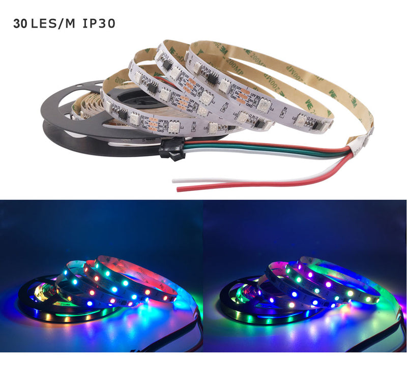 RGB 5050 Flexible Led Strip Lights SMD 12V DC My Social Shop