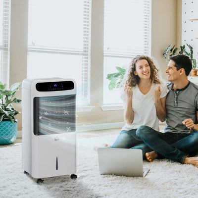 32" Portable Evaporative Air Cooler with 12H Timer & Remote