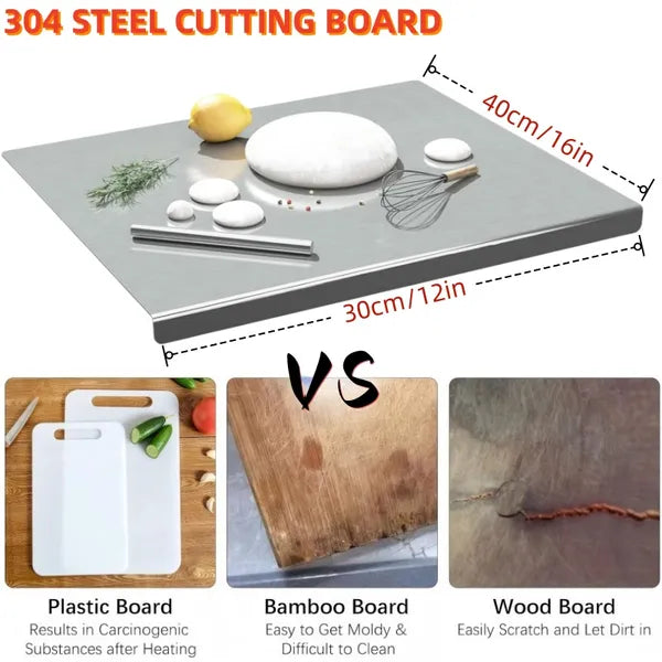 XXL Stainless Steel Cutting Board