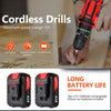 Cordless hammer drill set with 2 batteries - Image 3