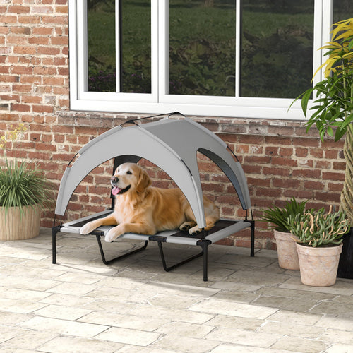 Elevated Dog Bed — Canopy for Outdoor Comfort