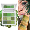 9 Color Green Eyeshadow Palette - Image 1