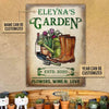 Personalized Gardening Flowers Metal Sign - Image 4
