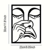 Whimsical Nose-Pinch Metal Wall Sculpture - Image 5