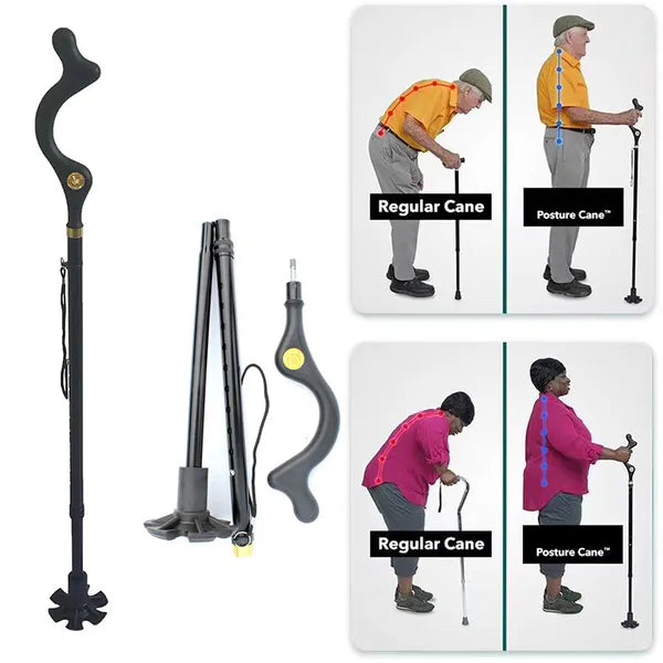Folding Walking Stick with Light