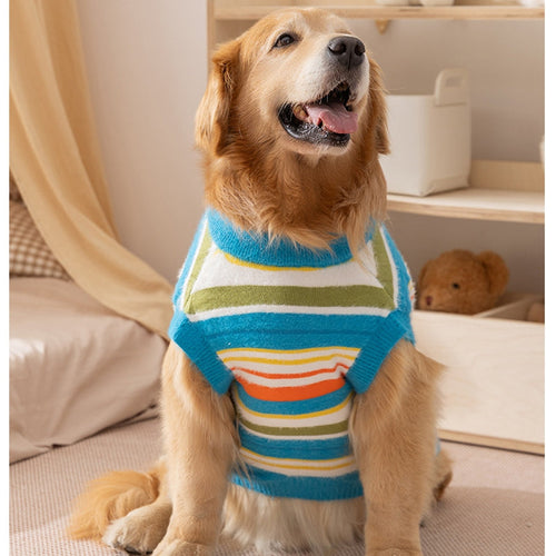Striped sweater for dogs