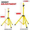 5 Core Speaker Stand Adjustable 31 To 54" PA DJ Tripod Stands Heavy Duty W 35mm Insert 132 Lbs - Image 2