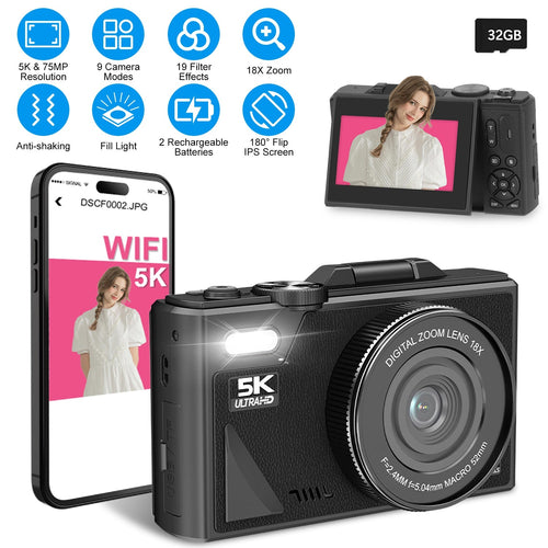 5K Digital Camera for Photography