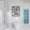 Whimsical Nose-Pinch Metal Wall Sculpture - Image 4