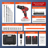 Cordless hammer drill set with 2 batteries - Image 8