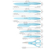 13 Piece Kitchen Knife Set with Guards - Image 2