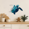 Handcrafted Iron Sea Turtle Wall Art—Coastal Theme - Image 2