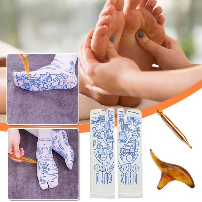 Hot 40%Off—Reflexology Socks with Trigger Point Massage Tool My Social Shop