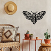 Vintage Moth Metal Wall Art - Image 1