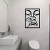 Whimsical Nose-Pinch Metal Wall Sculpture - Image 3