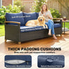 3 Seater Outdoor Wicker Couch Sofa - Image 3