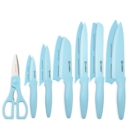 13 Piece Kitchen Knife Set with Guards