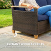 3 Seater Outdoor Wicker Couch Sofa - Image 7