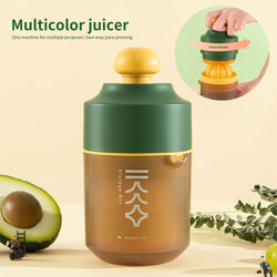 Mini Portable Manual Juicer Citrus Juicer Manual Lemon Squeezer Lime Orange Juicer Homemade DIY Fruit Orange Separating Juicer Fruit Separator Not Splash Semi-Transparent Non-electric Lemon Squeezer My Social Shop