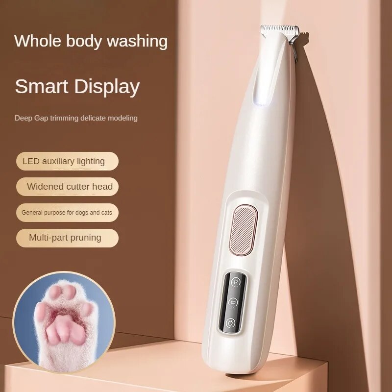 Dog Paw Trimmer — LED Light & Waterproof