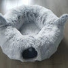 Plush Cat Bed and Tunnel for Cozy Comfort - Image 3