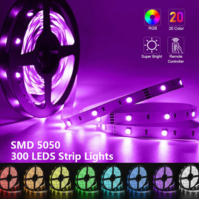 RGB 5050 Flexible Led Strip Lights SMD 12V DC My Social Shop