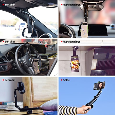 Rotatable and Retractable Car Phone Holder My Social Shop