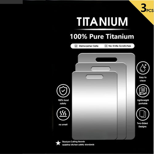 Three-Piece Thickened Titanium Cutting Board Set