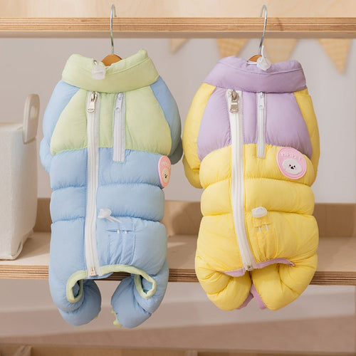 High-end macaron dog jacket