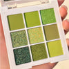 9 Color Green Eyeshadow Palette - Image 2