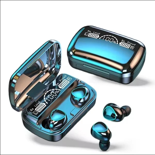 New Product Private Model Wireless Bluetooth Earphones TWS Large Screen Intelligent Digital Display In Ear Breathing Light