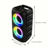 Wireless Speaker with Subwoofer and Disco Light - Image 3