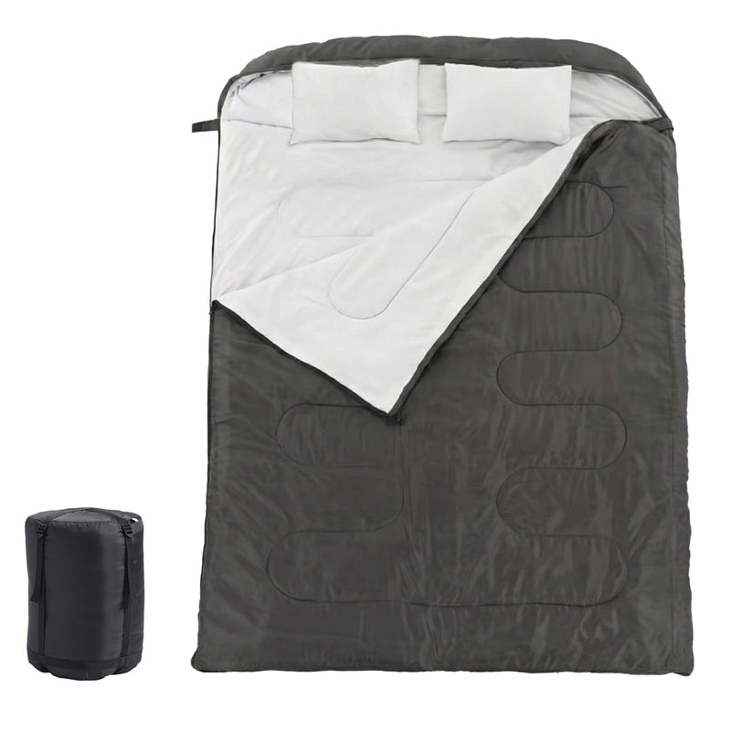 Double Warm Sleeping Bag with Pillow
