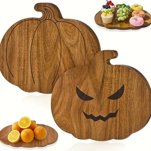 Double-Sided Pumpkin-Shaped Cutting Board