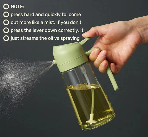 ✨HOT SALE💕2 in 1 Glass Oil Sprayer & Dispenser🔥(Buy 2 Get 10% OFF) My Social Shop